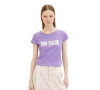 TOM TAILOR Denim Ladie's 1036934 T-Shirt, 31305-Digital Purple, M