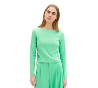 TOM TAILOR Denim Ladie's 1035371 Long-Sleeved T-Shirt, 11052-Strong Green, M