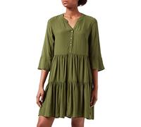 TOM TAILOR Denim Ladie's 1030682 Mini Dress with Valance, 22694-Cypress Olive, M