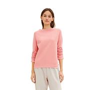 Tom Tailor Denim Ladies Sweatshirt with Tie-Back Sleeves 1034290, 15121 - Peach Pink, Medium