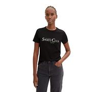 TOM TAILOR Denim Ladie's 1035364 T-Shirt, 14482-Deep Black, XL