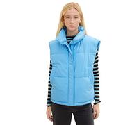 TOM TAILOR Denim Ladie's 1034127 Vest, 18395-Rainy Sky Blue, S