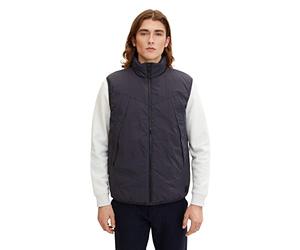 Tom Tailor Denim Men's 1031783 Vest, 29476-Coal Grey, L