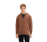 TOM TAILOR Denim Men's 1032768 Sweat Jacket, 15037 Light Wood Brown, S