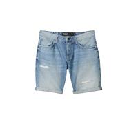 TOM TAILOR Denim Men's 1041433 Bermuda Jeans Shorts, 10122-Destroyed Light Stone Blue Den, XS