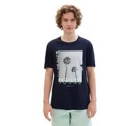 TOM TAILOR Denim Men's 1042053 T-Shirt, 10668-Sky Captain Blue, S