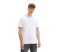 TOM TAILOR Denim Men's 1042115 Polo Shirt, 20000-White, L