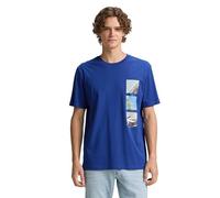 TOM TAILOR Denim Men's 1046111 T-Shirt, 10833-Sodalite Blue, S