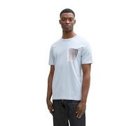 TOM TAILOR Denim Men's 1046125 T-Shirt, 35249-Light Blue Grey, XXL