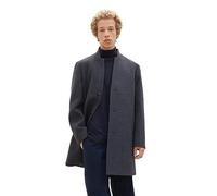 TOM TAILOR Denim Men's 3-Button Wool Coat with Stand-Up Collar, 32680 - Blueish Salt And Pepper, XL