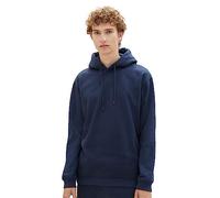 TOM TAILOR Denim Men's Basic Hoodie with Logo Embroidery, 10668-Sky Captain Blue, M