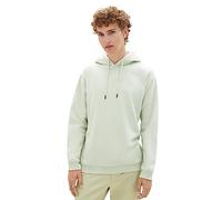 TOM TAILOR Denim Men's 1039425 Basic Hoodie with Logo Embroidery, 32246-garden Peat, XL