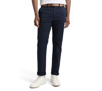 TOM TAILOR Denim Men's Chino Trousers with Belt 1008253, 10668 - Sky Captain Blue, 31W / 32L