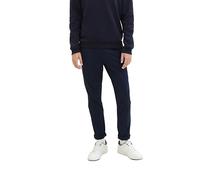 TOM TAILOR Denim Men's Chino Trousers with Belt 1008253, 10668 - Sky Captain Blue, 33W / 32L