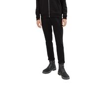 TOM TAILOR Denim Men's Chino Trousers with Belt 1008253, 29999 - Black, 30W / 32L