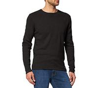 TOM TAILOR Denim Men's Knitted Jumper with Structure 1016090, 29999 - Black, L