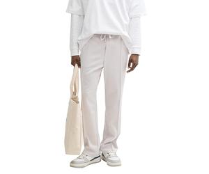 TOM TAILOR Denim Men's Loose Fit Jogging Bottoms with Decorative Stitching, 15277 - Chalk Grey, M
