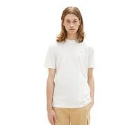 TOM TAILOR Denim Men's 1036452 Photo Print T-Shirt, 12906 Wool White, S