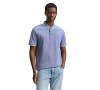 TOM TAILOR Denim Men's Polo Shirt, 38106 - Sodalite Blue White Two Tone, XXL