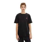 TOM TAILOR Denim Men's Relaxed Fit Basic T-Shirt 1033920, 29999 - Black, L