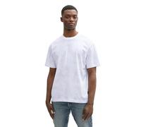 TOM TAILOR Denim Men's 1046129 T-Shirt, 38027-White Blue Watery Print, L