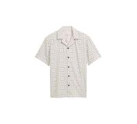 TOM TAILOR Denim Men's Shirt, 37864 Chalk Grey Embroidered Design, L