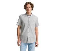 TOM TAILOR Denim Men's Shirt, 37873 - Chalk Grey Structure, L