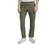TOM TAILOR Denim Men's Slim cargo Trousers 1026176, 11279 - Dry Greyish Olive, XL