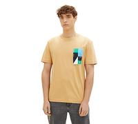 TOM TAILOR Denim Men's T-Shirt 1035582, 31041 - Brown Rice, L