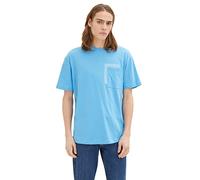 TOM TAILOR Denim Men's T-Shirt 1035589, 18395 - Rainy Sky Blue, M