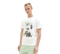 TOM TAILOR Denim Men's T-Shirt 1035599, 12906 - Wool White, L