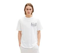 TOM TAILOR Denim Men's T-Shirt 1035600, 12906 - Wool White, L