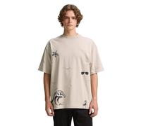 TOM TAILOR Denim Men's T-Shirt, 11754 Light Dove Grey, XXL
