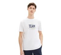 TOM TAILOR Denim Men's 1040838 T-Shirt, 20000-White, S