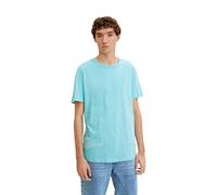 TOM TAILOR Denim Men's T-Shirt with Back Print 1033995, 30063 - Light Dusty Blue, L