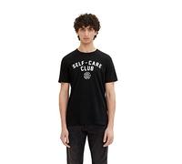 TOM TAILOR Denim Men's T-Shirt with Print 1033927, 29999 - Black, L
