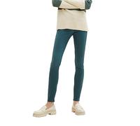 TOM TAILOR Denim Women's 1038298 NELA Extra Skinny Jeans in Leather Look, 34050-Coated Huntsman Green, 26W x 32L