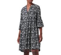 Tom Tailor Denim Women's 1033441 Dress, 30542-Black Minimal Flower Print, M
