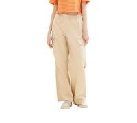 TOM TAILOR Denim Women's 1036505 Straight fit Cargo Trousers, 31700-Dusty Sand Beige, XL
