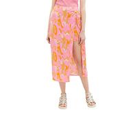 TOM TAILOR Denim Women's 1036621 Skirt with Slit and Pattern, 31704-Abstract Pink Print, M