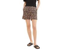 TOM TAILOR Denim Women's 1036855 Basic Shorts, 31952-Black Flower Print, M