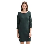 TOM TAILOR Denim Women's 1038844 Mini Dress with Fixed Ruffled Sleeves, 10362 Dark Gable Green, XS
