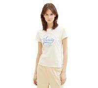 TOM TAILOR Denim Women's 1040185 T-Shirt, 10348 Gardenia White, XL