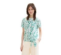 TOM TAILOR Denim Women's 1040186 T-Shirt, 35334-Abstract White Dot Print, S
