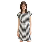 TOM TAILOR Denim Women's 1042798 Dress, 32615-White Black Stripe, XXL