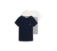 TOM TAILOR Denim Women's 1044816 Basic T-Shirt in Double Pack, 10332-Off White, XXL