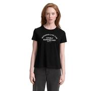 TOM TAILOR Denim Women's 1046546 T-Shirt, 14482-Deep Black, M
