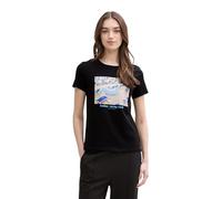 TOM TAILOR Denim Women's 1046557 T-Shirt, 14482-Deep Black, XS