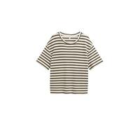 TOM TAILOR Denim Women's 1046622 Sweatshirt, 37852-Olive White Stripe, S