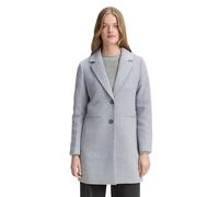 TOM TAILOR Denim Women's 1046689 Slim Fit Wool Coat, 10658 - Cement Grey Mélange, XS